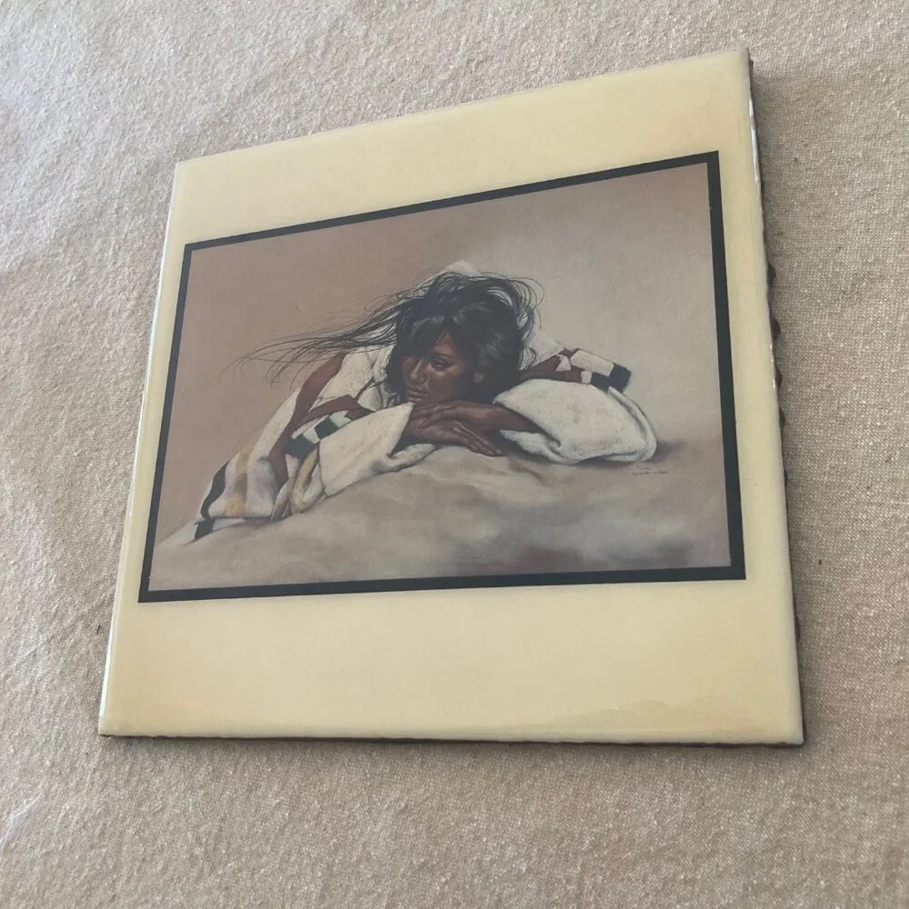Penni Anne Cross Vintage Tile/Trivet